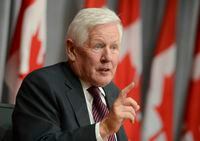 Bob Rae attends a news conference regarding his appointment as the next ambassador to the United Nations on Parliament Hill in Ottawa on July 6, 2020.