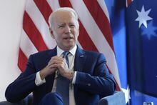 President Joe Biden answers questions on the U.S. debt limits ahead of a bilateral meeting with Australia's Prime Minister Anthony Albanese on the sidelines of the G7 Summit in Hiroshima, Japan, Saturday, May 20, 2023. (AP Photo/Susan Walsh)