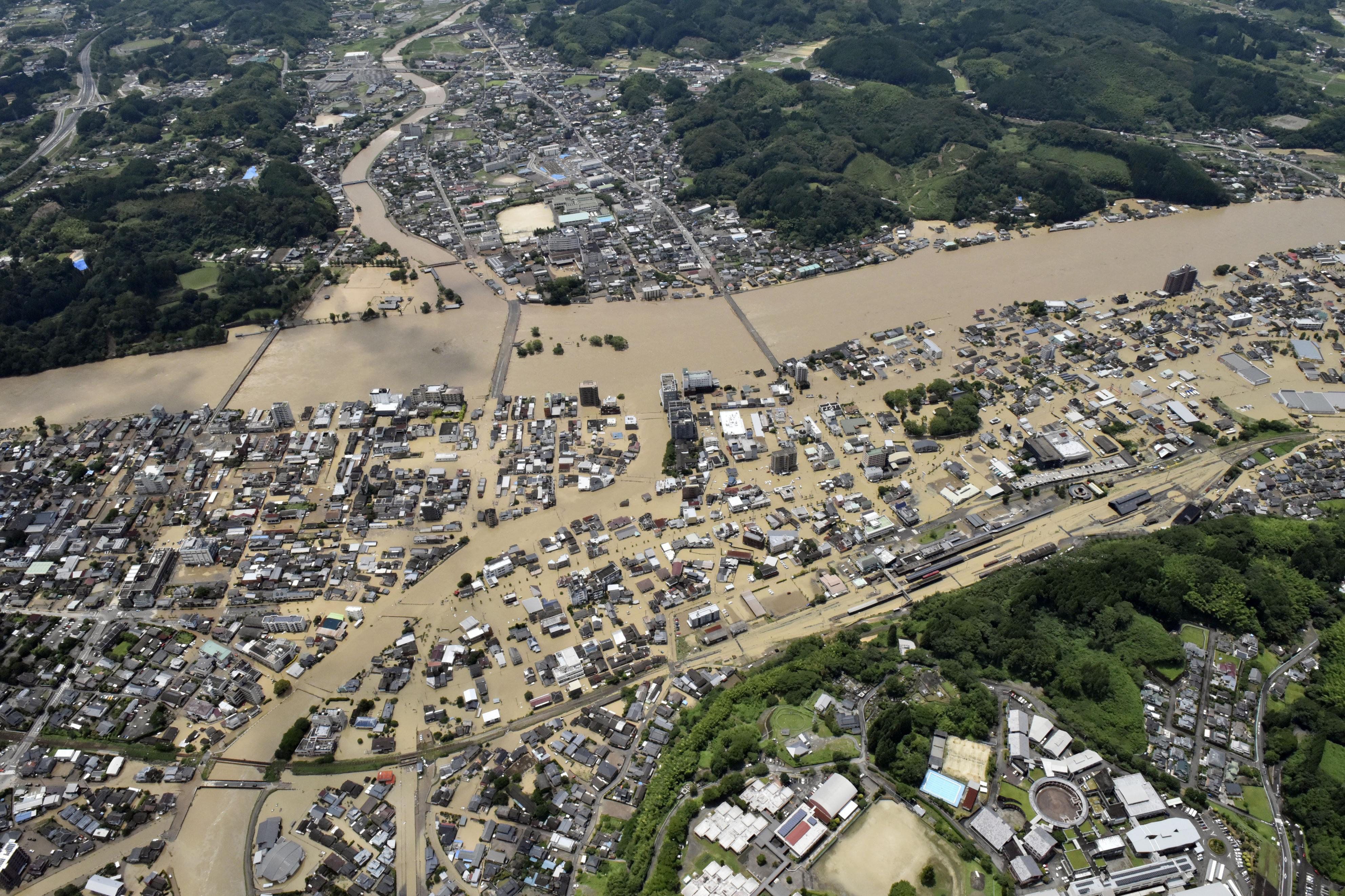 Heavy rain floods southern Japan; two dead, dozen missing - The ...