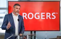 Rogers chief technology officer Jorge Fernandes   introduces THINKLab, its proposed National Centre of Technology and Engineering Excellence, in Calgary, Alta., Thursday, April 28, 2022. THE CANADIAN PRESS/Jeff McIntosh