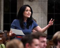 NDP MP Jenny Kwan asks a question during Question Period in the House of Commons on Parliament Hill in Ottawa on Friday, May 25, 2018. THE CANADIAN PRESS/Justin Tang