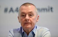 Willie Walsh, head of the International Air Transport Association, attends a meeting in Brussels, Belgium, on March 3, 2020.