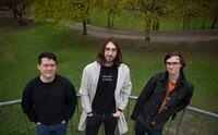 From the left - Ivan Zhang, Aidan Gomez and Nick Frosst, the co-founders of Cohere, an AI company, are photographed on May 3, 2021. Fred Lum/The Globe and Mail.  