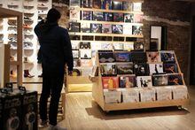 NEW YORK, NEW YORK - MARCH 05: Vinyl records are displayed in a store on March 05, 2019 in New York City. A new report by the Recording Industry Association of America revealed that more people in 2018 bought compact discs and vinyl records as opposed to purchasing song downloads. Total download sales dropped almost 30%, to a little more than $1 billion as streaming options like Spotify and Apple Music continue to cut into download sales. (Photo by Spencer Platt/Getty Images)
