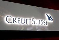 The logo of Swiss bank Credit Suisse is seen at a branch office in Zurich, Switzerland, November 3, 2021. Picture taken November 3, 2021. REUTERS/Arnd WIegmann