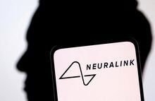 FILE PHOTO: Neuralink logo and Elon Musk silhouette are seen in this illustration taken, December 19, 2022. REUTERS/Dado Ruvic/Illustration/File Photo