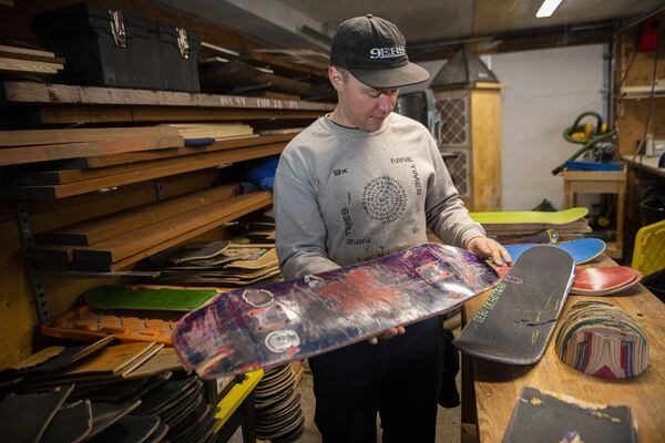 From half-pipes to home decor: Alberta trio upcycles skateboards into unique decorations, art pieces