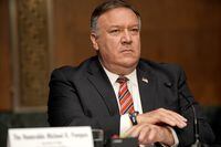U.S. Secretary of State Mike Pompeo testifies before the Senate Foreign Relations Committee, in Washington, on July 30, 2020.