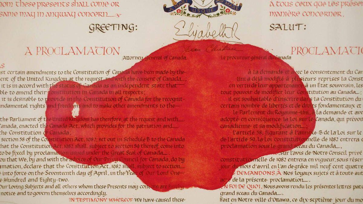 Why the Charter has its red blotch - The Globe and Mail
