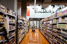 A customer (name withheld) shops at a newly opened Loblaws location, in Toronto, on Friday, Sept., 11, 2020. (Christopher Katsarov/The Globe and Mail)