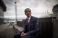 Samir Manji, founder and chief executive officer of Sandpiper Group - a real estate private equity firm - poses for a photograph in Vancouver, on Wednesday December 19, 2018. Darryl Dyck/The Globe and Mail