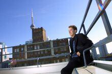 Verticalscope President Rob Laidlaw at his offices in downtown Toronto. Photo By Deborah Baic21/10/02