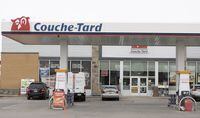 A Couche-Tard gas station and convenience store is seen in Vaudreuil-Dorion, Quebec, March 16, 2023.   (Christinne Muschi /The Globe and Mail)