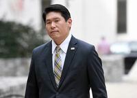FILE - U.S. Attorney Robert Hur arrives at U.S. District Court in Baltimore on Nov. 21, 2019. Attorney General Merrick Garland on Thursday, Jan. 12, 2023, appointed Hur as a special counsel to investigate the presence of documents with classified markings found at President Joe Biden’s home in Wilmington, Delaware, and at an office in Washington. (AP Photo/Steve Ruark, File)