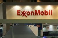 FILE PHOTO: A logo of the Exxon Mobil Corp is seen at the Rio Oil and Gas Expo and Conference in Rio de Janeiro, Brazil September 24, 2018. REUTERS/Sergio Moraes/File Photo
