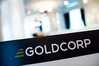 A Goldcorp sign is pictured at the Goldcorp annual general meeting in Toronto on May 2, 2013. THE CANADIAN PRESS/Aaron Vincent Elkaim