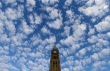 An independent report on the panel tasked with communicating with Canadians in the event of interference in the 2021 election, says in a report released today that the protocol worked well overall. The Peace Tower is seen on Parliament Hill in Ottawa on November 5, 2013. THE CANADIAN PRESS/Sean Kilpatrick