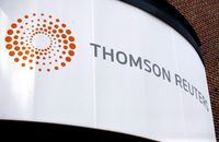 A Thomson Reuters office sign is shown in Boston, Thursday August 6, 2009. Thomson Reuters Corp. reported a loss in its first quarter as it took a one-time charge related to the sale of its financial and risk business announced earlier this year. The company, which keeps its books in U.S. dollars, said the loss attributable to shareholders amounted to US$339 million or 48 cents per share compared with a profit attributable to shareholders of $297 million or 41 cents per share a year ago. THE CANADIAN PRESS/AP-Eric J. Shelton