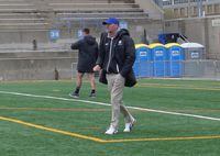 Toronto Wolfpack coach Brian McDermott attends a team practice at Lamport Stadium on Wednesday, May 1, 2019. The Toronto Wolfpack made mistakes on and off the field, were underprepared for promotion to the top-tier Super League and have "damaged bridges within the game."But coach Brian McDermott says the transatlantic rugby league franchise, which stood down July 20 because of financial problems, is good for the sport if it can solidify its structure and business plan. THE CANADIAN PRESS/Neil Davidson
