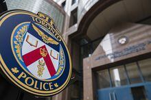 The Toronto Police Services emblem is photographed during a press conference at TPS headquarters, in Toronto on Tuesday, May 17, 2022.&nbsp;The family of a tech CEO who was killed in a targeted shooting in Toronto in 2018 is offering a $250,000 reward to anyone with information that can lead to his alleged killer. THE&nbsp;CANADIAN PRESS/Christopher Katsarov