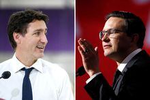 Prime Minister Justin Trudeau and Conservative Leader Pierre Poilievre.