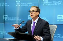 Tiff Macklem, Governor of the Bank of Canada, holds a press conference at the Bank of Canada in Ottawa on Wednesday, Jan. 25, 2023. THE CANADIAN PRESS/Sean Kilpatrick