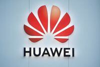 A Huawei logo is seen in Davos, Switzerland, on Jan. 22, 2020.