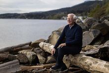 David Garvie visits Transfer Beach Park in Ladysmith, British Columbia, Monday, May 8, 2023.  The former funeral director moved with his wife to Vancouver Island in the summer of 2019. Rafal Gerszak/The Globe and Mail 