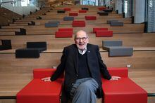 Peter Herrndorf, CEO of the National Arts Centre pose for a portrait at the newly renovated section of National Art Centre February 27, 2018 in Ottawa.  DAVE CHAN / THE GLOBE AND MAIL