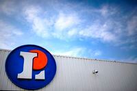 (FILES) In this file photo taken on June 8, 2013 shows the logo of a Leclerc supermarket of the French retailing group E. Leclerc in Landerneau, western France. - French Ministry of Economy demanded on July 21, 2019 117 million euros, a record fine in mass distribution, from the giant E. Leclerc, accusing it of unduly putting pressure on its suppliers. (Photo by JEAN-SEBASTIEN EVRARD / AFP)JEAN-SEBASTIEN EVRARD/AFP/Getty Images