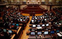 FILE PHOTO: General view shows the Portuguese parliament during a debate on five bills proposing the legalisation of euthanasia, in Lisbon, Portugal February 20, 2020.  REUTERS/Rafael Marchante/File Photo
