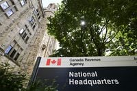 The Canada Revenue Agency (CRA) headquarters Connaught Building is pictured in Ottawa on Monday, Aug. 17, 2020. A&nbsp;Muslim charity is asking a court to freeze a federal suspension, which prohibits it from issuing tax receipts, while a challenge of the penalty plays out. THE CANADIAN PRESS/Sean Kilpatrick