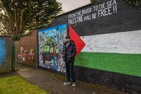 01.22.2024, Belfast, North Ireland. Boxer Tyrone McKenna from west Belfast has founded the Irish Sport for Palestine which has 200 members. The group has called for Israeli athletes to be banned from the Olympic Games and other events, just as Russians have been. 