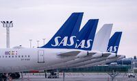 FILE PHOTO: Scandinavian Airlines (SAS) Airbus A320 planes are parked at Copenhagen airport in Kastrup, Denmark, March 15, 2020. TT News Agency/Johan Nilsson via REUTERS/File Photo