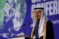 FILE - Saudi Arabia's Minister of Energy Prince Abdulaziz bin Salman Al Saud speaks at the COP26 U.N. Climate Summit in Glasgow, Scotland, on Nov. 10, 2021. OPEC and allied oil-producing countries meet Thursday, Dec. 2, 2021, under the shadow of a surprise new COVID-19 threat, with uncertainty over the omicron variant's future impact on the global economic recovery hanging over their decision on how much oil to pump to a world that is paying more for gasoline. (AP Photo/Alberto Pezzali, File)