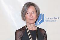 Poet Louise Gluck attends 2014 National Book Awards, in New York, on Nov. 19, 2014.