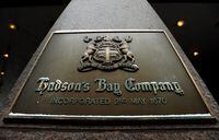 The flagship Hudson Bay Company store is shown in Toronto on Monday, January 27, 2014. A majority of Hudson Bay Company's minority shareholders say they intend to vote against a privatization deal approved by the retailer's board. THE CANADIAN PRESS/Nathan Denette