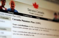 Information regarding the Canadian Pension Plan is displayed of the service Canada website in Ottawa on Tuesday, January 31, 2012.THE CANADIAN PRESS/Sean Kilpatrick