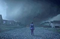 13 MINUTES (2021). 13 Minutes follows the residents of a small U.S. town that is suddenly threatened by the largest tornado on record, leaving them with just 13 minutes to find shelter, search for their loved ones and fight for their lives. In the wake of total devastation, four families must overcome their differences and find strength in themselves and each other in order to survive. Credit: Elevated Films