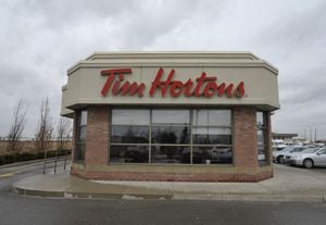 A Tim Horton's location in Caledon at the corner of Airport and Mayfield roads, April 14, 2014.