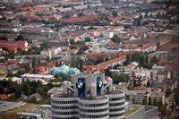 FILE PHOTO: The headquarters of German luxury carmaker BMW is seen in Munich, Germany, July 24, 2020. REUTERS/Michael Dalder/File Photo