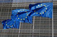 FILE PHOTO: European Union flags flutter outside the EU Commission headquarters in Brussels, Belgium June 17, 2022. REUTERS/Yves Herman/