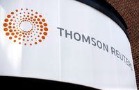 Thomson Reuters Corp. says it earned a second-quarter profit of US$894 million as its revenue rose two per cent compared with a year ago.A&nbsp;Thomson Reuters office sign is shown in Boston, Thursday, August 6, 2009. THE CANADIAN PRESS/AP-Eric J. Shelton