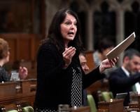 Conservative MP Cathay Wagantall asks a question during Question Period in the House of Commons on Parliament Hill in Ottawa on Friday, May 4, 2018. THE CANADIAN PRESS/Justin Tang