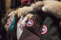 Jackets are on display at the Canada Goose Inc. showroom in Toronto on Thursday, November 28, 2013. Canada Goose is flocking to China with a plan to open a head office in Shanghai, two stores in Beijing and e-commerce operations in partnership with Alibaba Group.THE CANADIAN PRESS/Aaron Vincent Elkaim