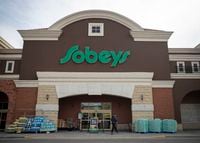 A Sobeys grocery store in Toronto on March 16. 2021.
