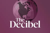 Podcast logo for The Decibel, the daily show from The Globe and Mail.