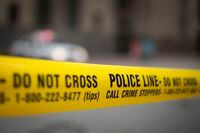 Police tape is shown in Toronto on Tuesday, May 2, 2017. A Saskatoon police officer has been placed on leave while an investigation is underway into his use of force after a video surfaced of a man being repeatedly punched during an arrest. THE CANADIAN PRESS/Graeme Roy