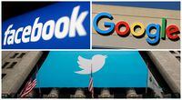 FILE PHOTO: Facebook, Google and Twitter logos are seen in this combination photo from Reuters files. REUTERS/File Photo