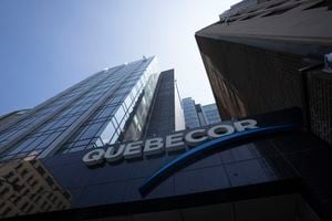 Quebecor headquarters is shown on May 11, 2023 in Montreal. Quebecor Inc.'s Fizz is expanding to Ontario, Manitoba, Alberta and B.C. through a framework that allows regional cellphone providers to compete across Canada using networks built by its larger rivals. THE CANADIAN PRESS/Christinne Muschi